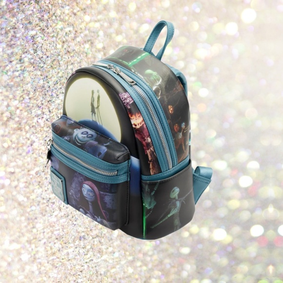 Loungefly The Nightmare Before Christmas Final Frame Mini Backpack and Wallet - Picture 2 of 9